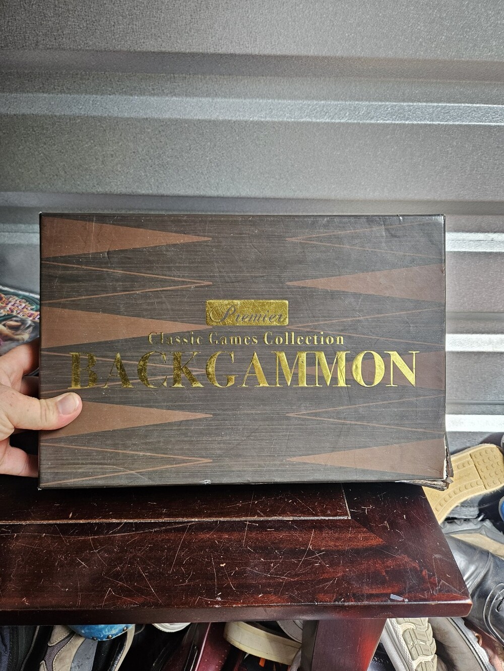 Premier Backgammon Set 7/8” Checkers Complete